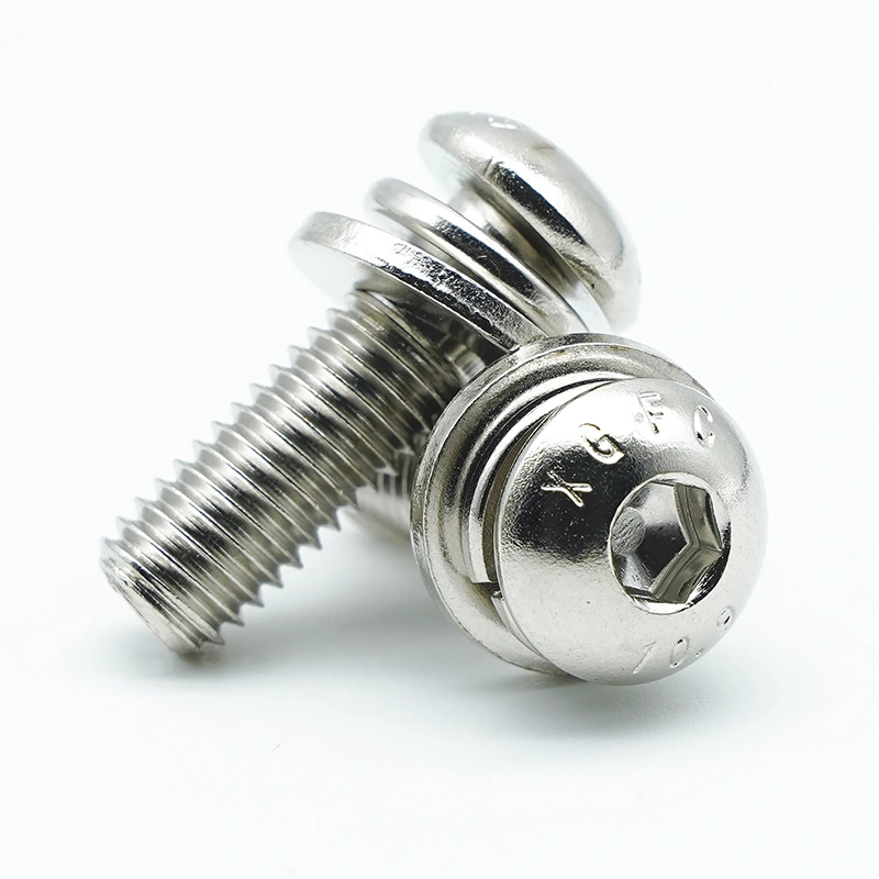 Nickel-plated Hex Socket Button Head Combination Screws