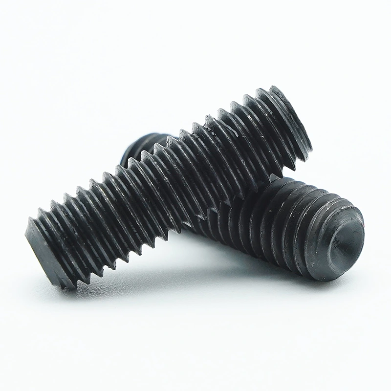 Black Oxide Hex Socket Set Screws with Cup Point